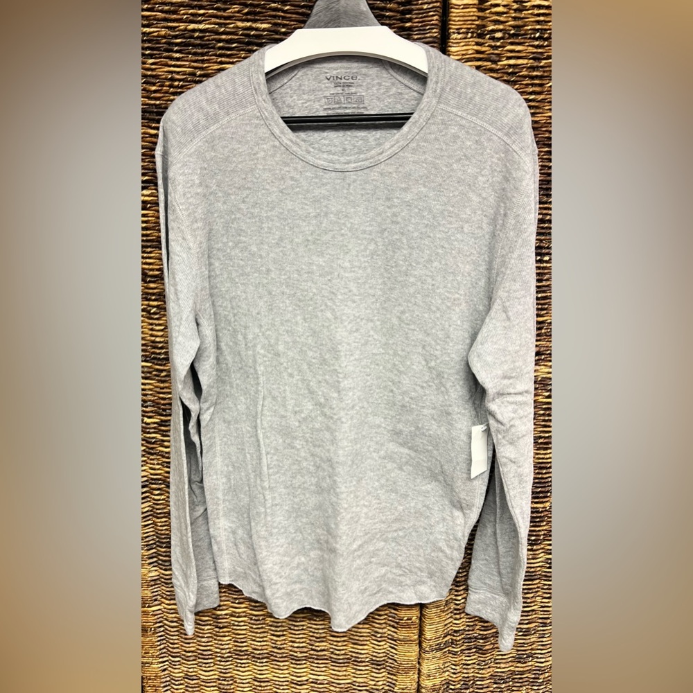 Vince Heather Gray Long Sleeve Tee- New‎ with tags, Men’s XLarge